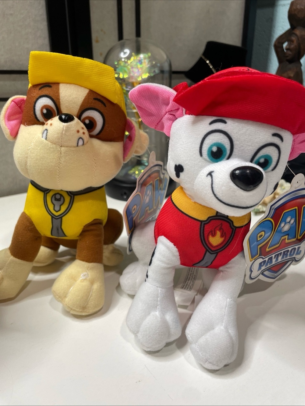 PAW PATROL Plush Lot of 4 Chase Skye Marshall Rubble 8" 9" Spin Master NWT - Picture 3 of 6